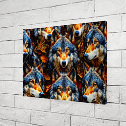Холст прямоугольный Волчары, цвет: 3D-принт — фото 2