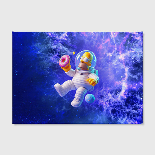 Картина прямоугольная Homer Simpson is a brave astronaut / 3D-принт – фото 2