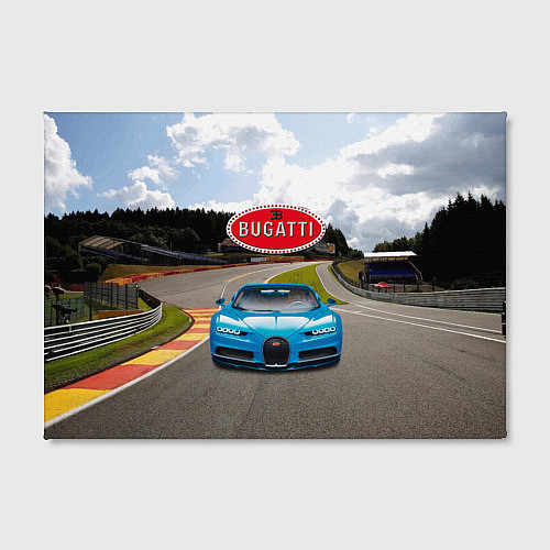 Картина прямоугольная Bugatti - motorsport racing route / 3D-принт – фото 2