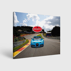 Холст прямоугольный Bugatti - motorsport racing route, цвет: 3D-принт