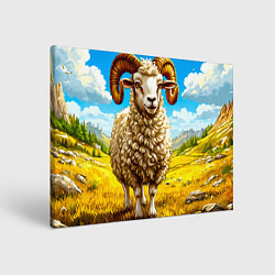 Холст прямоугольный Баран, цвет: 3D-принт