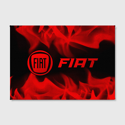 Картина прямоугольная Fiat - red gradient по-горизонтали / 3D-принт – фото 2