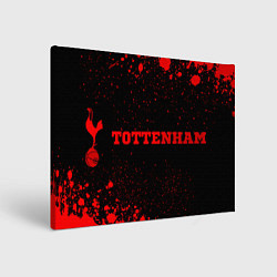 Холст прямоугольный Tottenham - red gradient по-горизонтали, цвет: 3D-принт