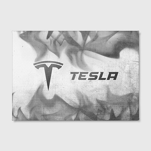 Картина прямоугольная Tesla - white gradient по-горизонтали / 3D-принт – фото 2