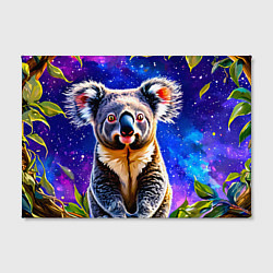 Холст прямоугольный Коала и извездное небо, цвет: 3D-принт — фото 2