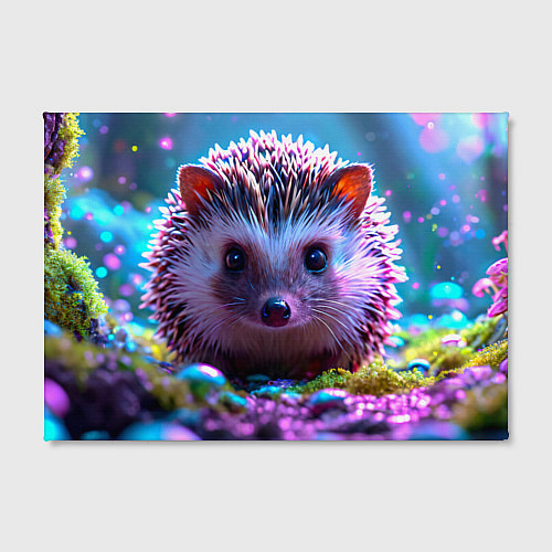 Картина прямоугольная Ёжики в сказаочном лесу / 3D-принт – фото 2