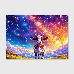 Холст прямоугольный Коровка и звездное небо, цвет: 3D-принт — фото 2