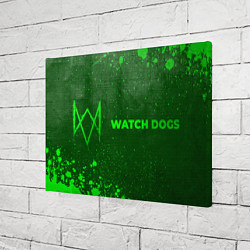 Холст прямоугольный Watch Dogs - green gradient по-горизонтали, цвет: 3D-принт — фото 2