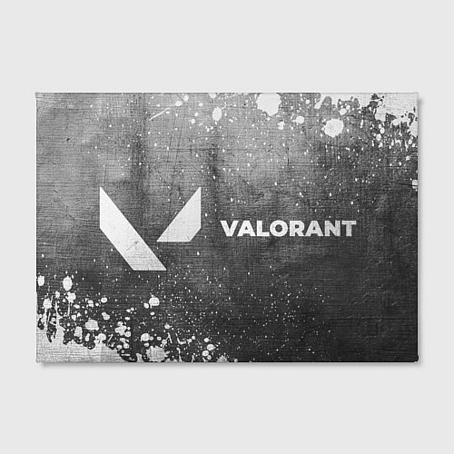 Картина прямоугольная Valorant - grey gradient по-горизонтали / 3D-принт – фото 2