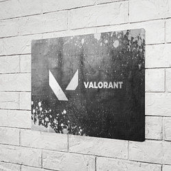 Холст прямоугольный Valorant - grey gradient по-горизонтали, цвет: 3D-принт — фото 2