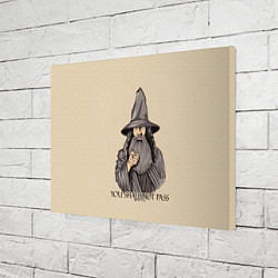 Холст прямоугольный Ты не пройдешь Властелин колец, цвет: 3D-принт — фото 2