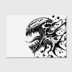 Холст прямоугольный Свирепая морда Венома - ядовитая слизь, цвет: 3D-принт — фото 2