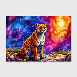 Холст прямоугольный Пума и звездное небо, цвет: 3D-принт — фото 2