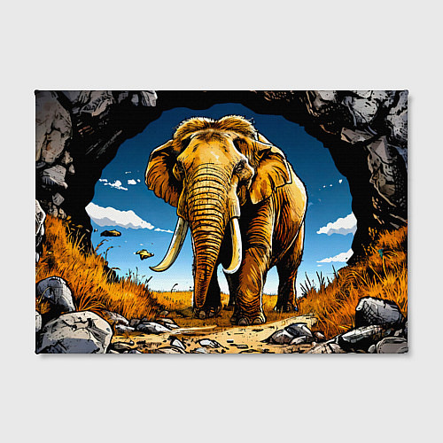 Картина прямоугольная Слон в пещере / 3D-принт – фото 2