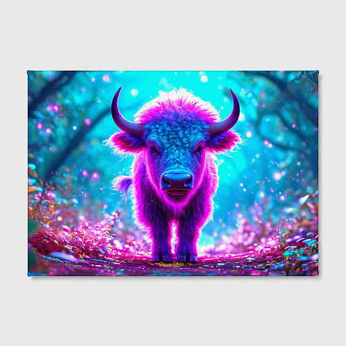 Картина прямоугольная Белый буйвол / 3D-принт – фото 2