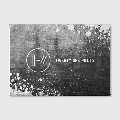 Картина прямоугольная Twenty One Pilots - grey gradient по-горизонтали / 3D-принт – фото 2