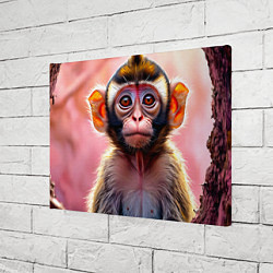 Холст прямоугольный Обезьянка в норке, цвет: 3D-принт — фото 2