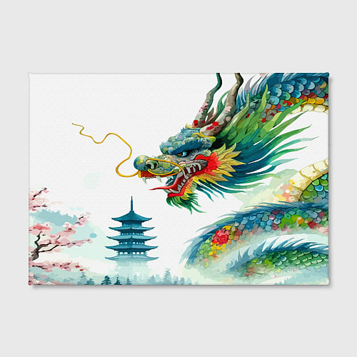 Картина прямоугольная Japanese watercolor dragon - art / 3D-принт – фото 2