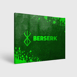 Холст прямоугольный Berserk - green gradient по-горизонтали, цвет: 3D-принт