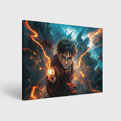 Холст прямоугольный Гарри Поттер - магия, цвет: 3D-принт