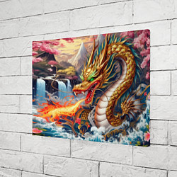 Холст прямоугольный Dragon tattoo - irezumi, цвет: 3D-принт — фото 2
