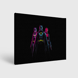 Холст прямоугольный Бэтмен и женщина кошка, цвет: 3D-принт