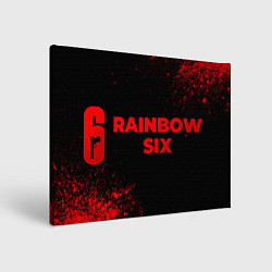 Картина прямоугольная Rainbow Six - red gradient по-горизонтали