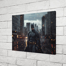 Холст прямоугольный Бэтмен в искрах, цвет: 3D-принт — фото 2