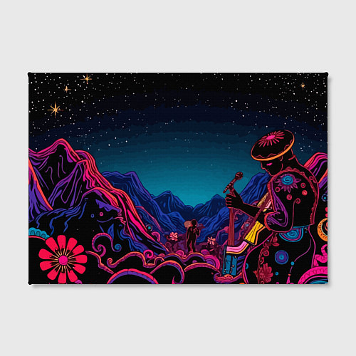 Картина прямоугольная Psychedelic music art / 3D-принт – фото 2