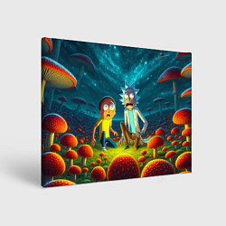 Холст прямоугольный Rick and Morty on the fly agaric planet, цвет: 3D-принт