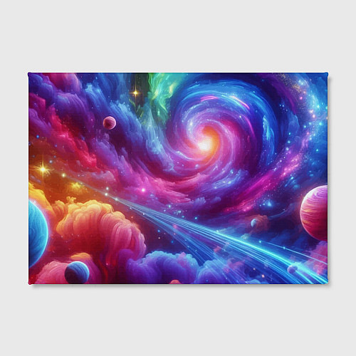 Картина прямоугольная Neon space fantasy / 3D-принт – фото 2