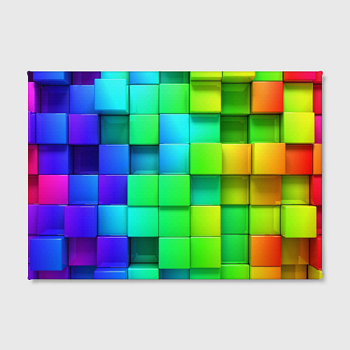 Картина прямоугольная Кубики / 3D-принт – фото 2