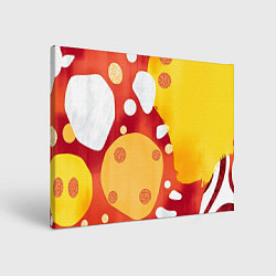 Холст прямоугольный Теплая африканская абстракция, цвет: 3D-принт
