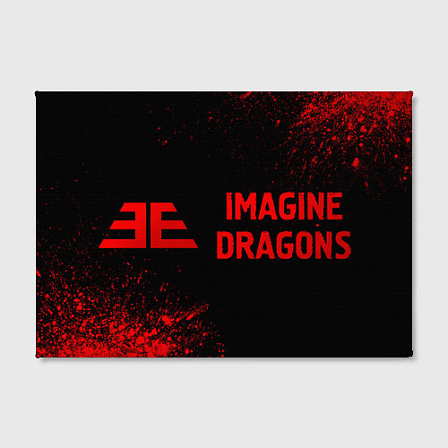 Картина прямоугольная Imagine Dragons - red gradient по-горизонтали / 3D-принт – фото 2