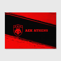 Холст прямоугольный AEK Athens - red gradient по-горизонтали, цвет: 3D-принт — фото 2