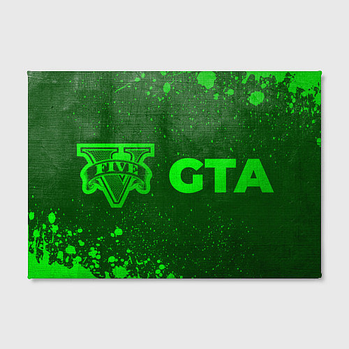 Картина прямоугольная GTA - green gradient по-горизонтали / 3D-принт – фото 2