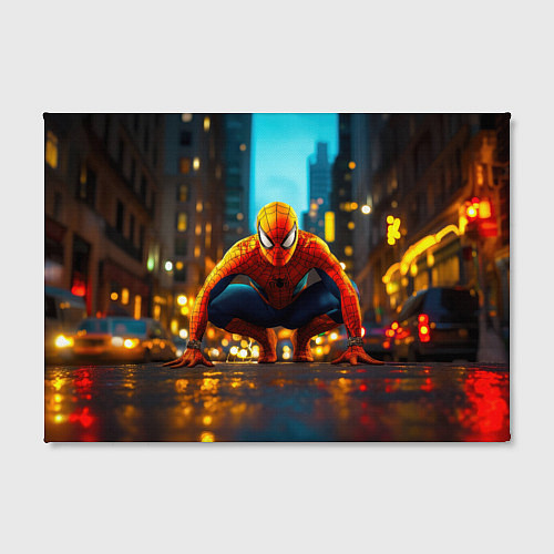 Картина прямоугольная Человек паук на старте / 3D-принт – фото 2