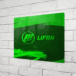 Холст прямоугольный Lifan - green gradient по-горизонтали, цвет: 3D-принт — фото 2