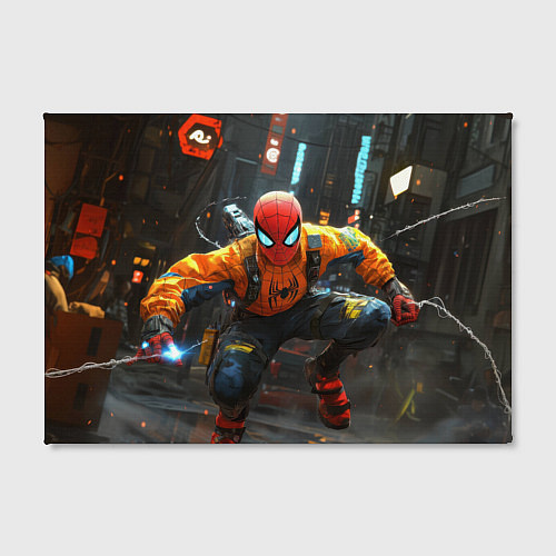 Картина прямоугольная Человек паук бежит / 3D-принт – фото 2