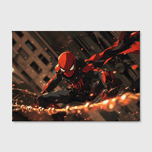 Картина прямоугольная Человек паук скользит / 3D-принт – фото 2