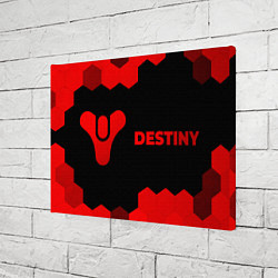 Холст прямоугольный Destiny - red gradient по-горизонтали, цвет: 3D-принт — фото 2
