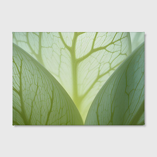 Картина прямоугольная Макро съемка листа / 3D-принт – фото 2