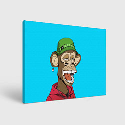 Холст прямоугольный NFT smile ape, цвет: 3D-принт