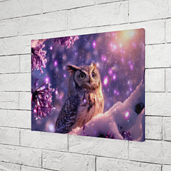 Холст прямоугольный Большая мудрая сова, цвет: 3D-принт — фото 2