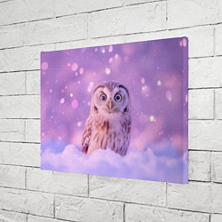Холст прямоугольный Удивленная сова, цвет: 3D-принт — фото 2