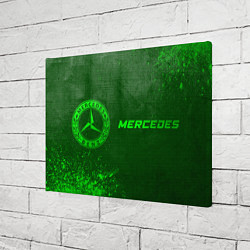Холст прямоугольный Mercedes - green gradient по-горизонтали, цвет: 3D-принт — фото 2
