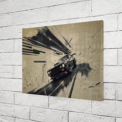 Холст прямоугольный Автомобиль для уличной гонки, цвет: 3D-принт — фото 2