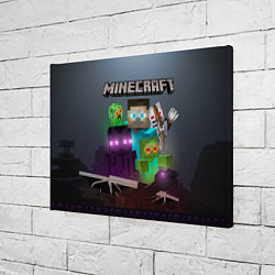 Холст прямоугольный End and peace - Minecraft, цвет: 3D-принт — фото 2