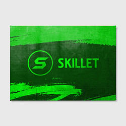 Холст прямоугольный Skillet - green gradient по-горизонтали, цвет: 3D-принт — фото 2