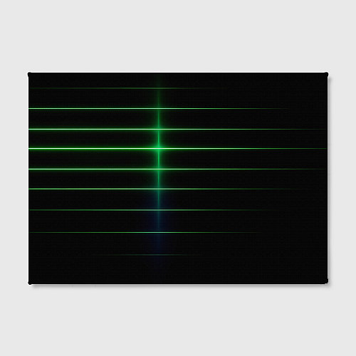 Картина прямоугольная The line is green and black / 3D-принт – фото 2